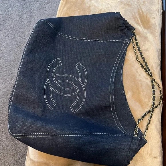 Chic Blue Jean  Bag with Sleek Design - Picture 3 of 7